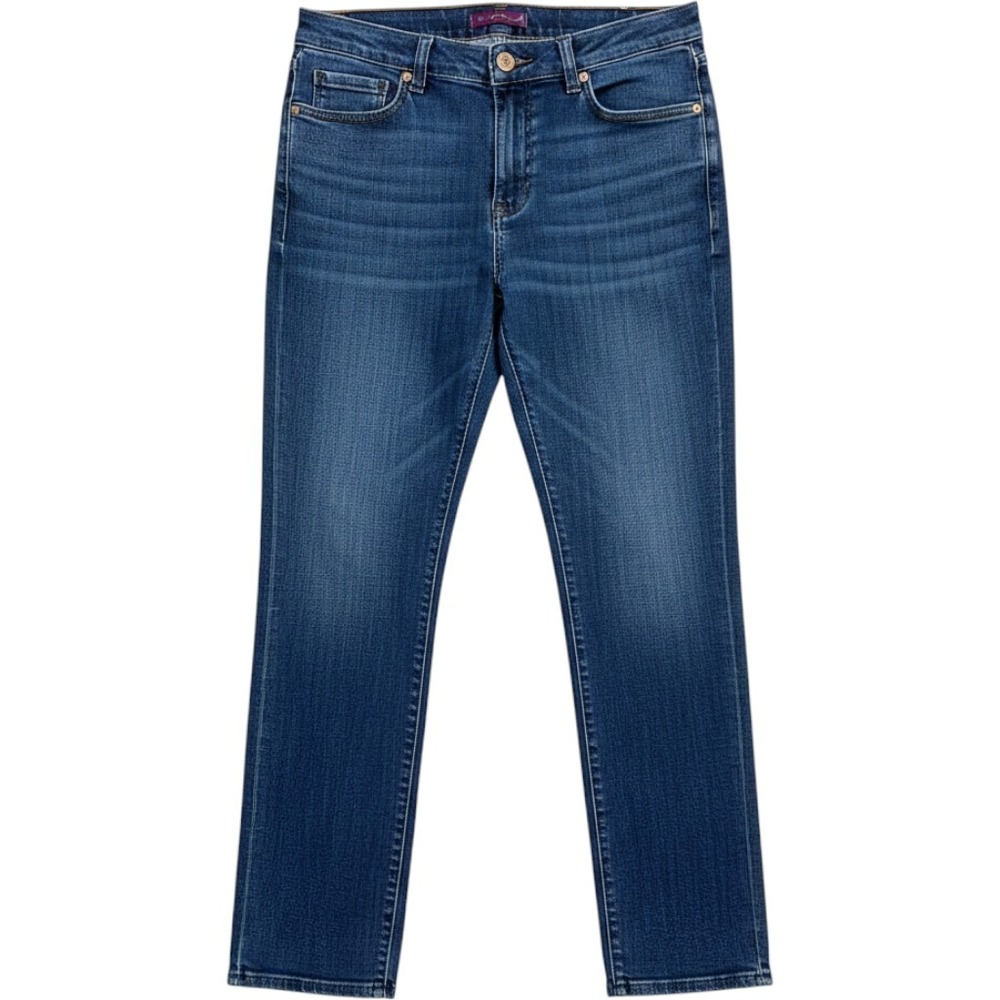 Gloria Vanderbilt Amanda Jeans Women 10 Blue Excellent Straight Leg Stretch